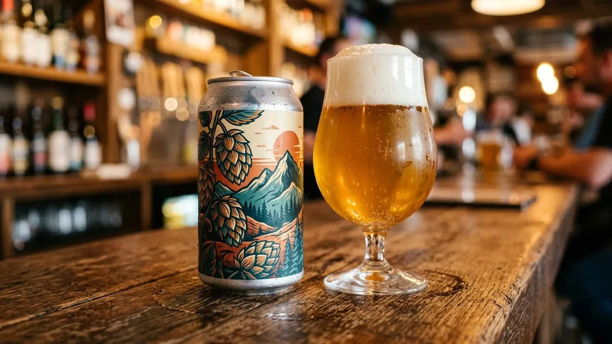 Example result: Craft beer can label design