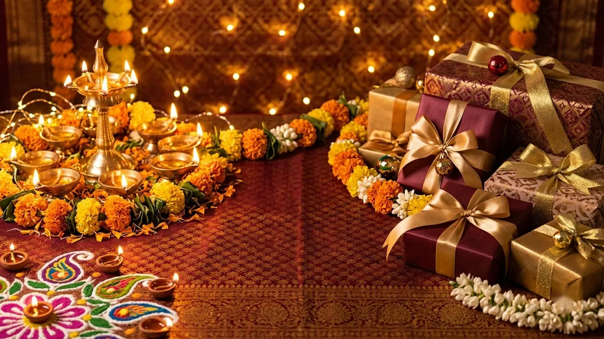 Example result: Diwali offer banner for a shop