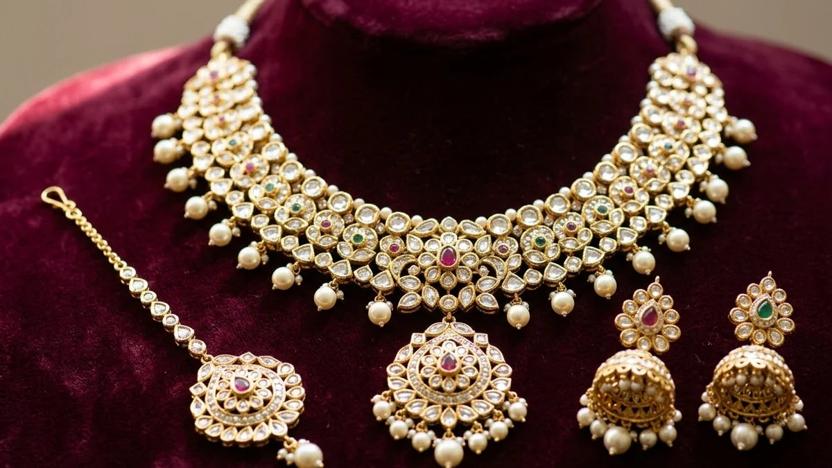 Example result: Ethnic jewellery set display