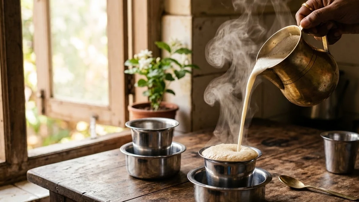 Example result: South Indian filter coffee