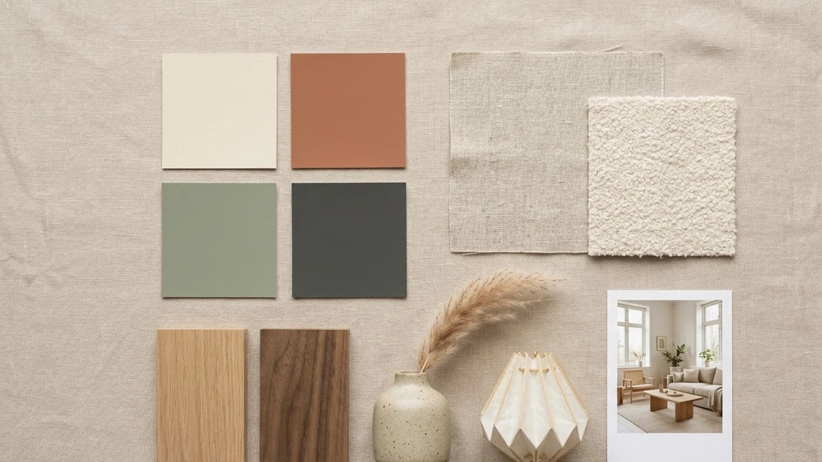 Example result: Interior design mood board