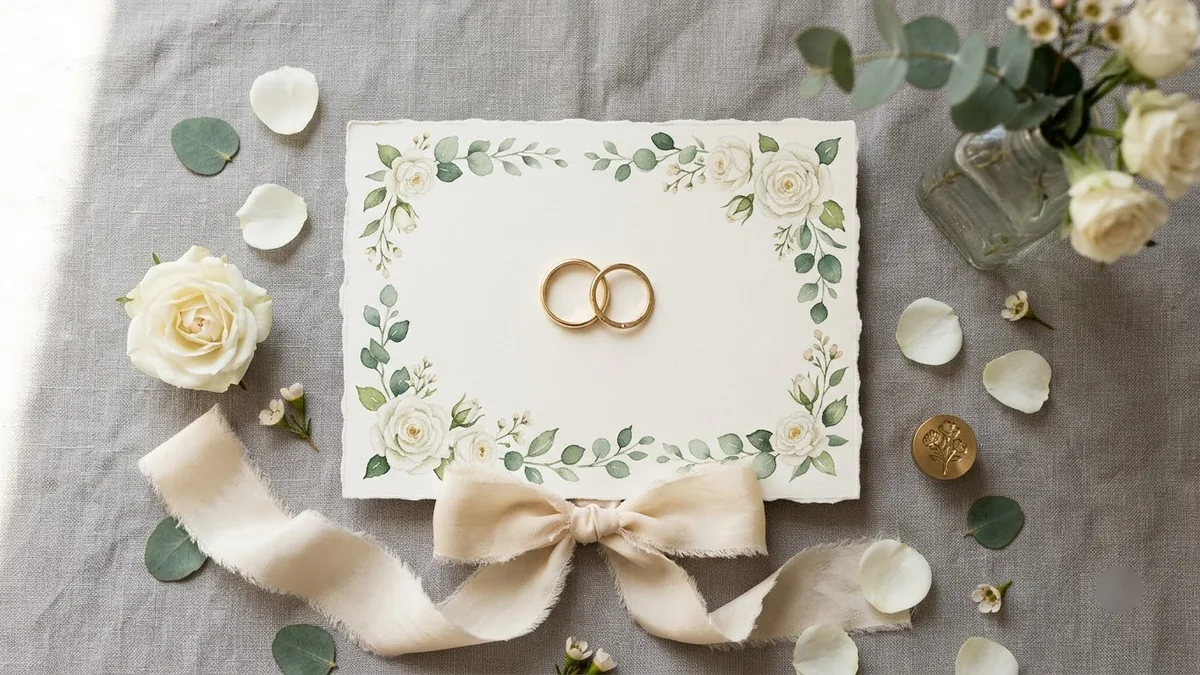 Example result: Wedding save-the-date card