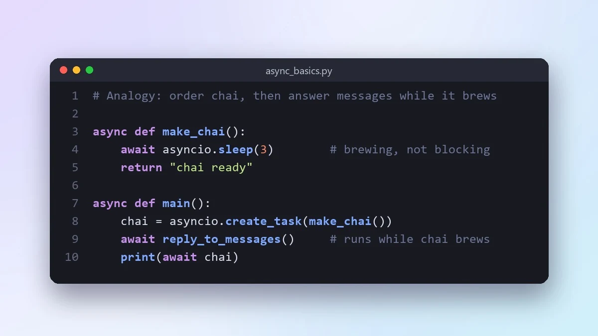 Example result: Learn a programming concept with analogies