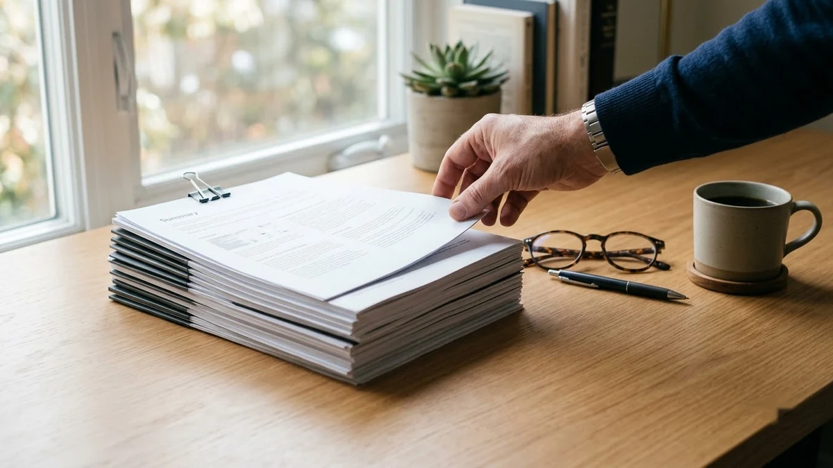 Example result: Write an executive summary of a long document