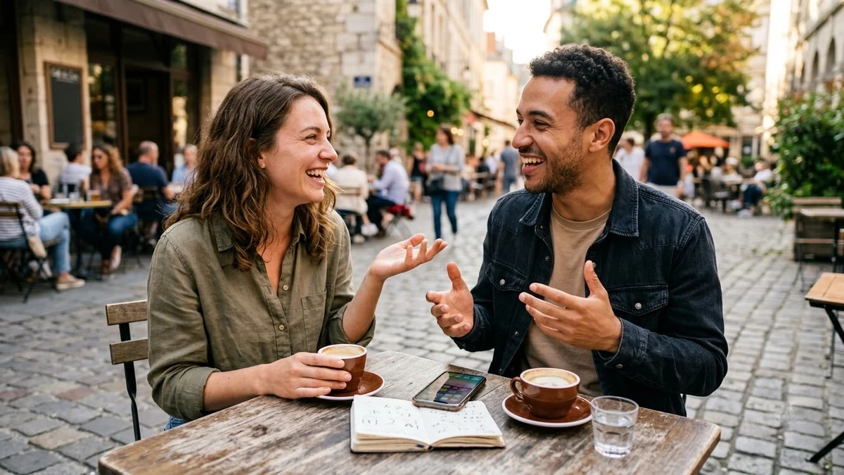 Example result: Practise a foreign language in conversation
