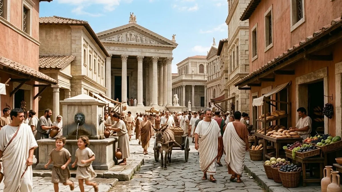Example result: Ancient Rome street scene