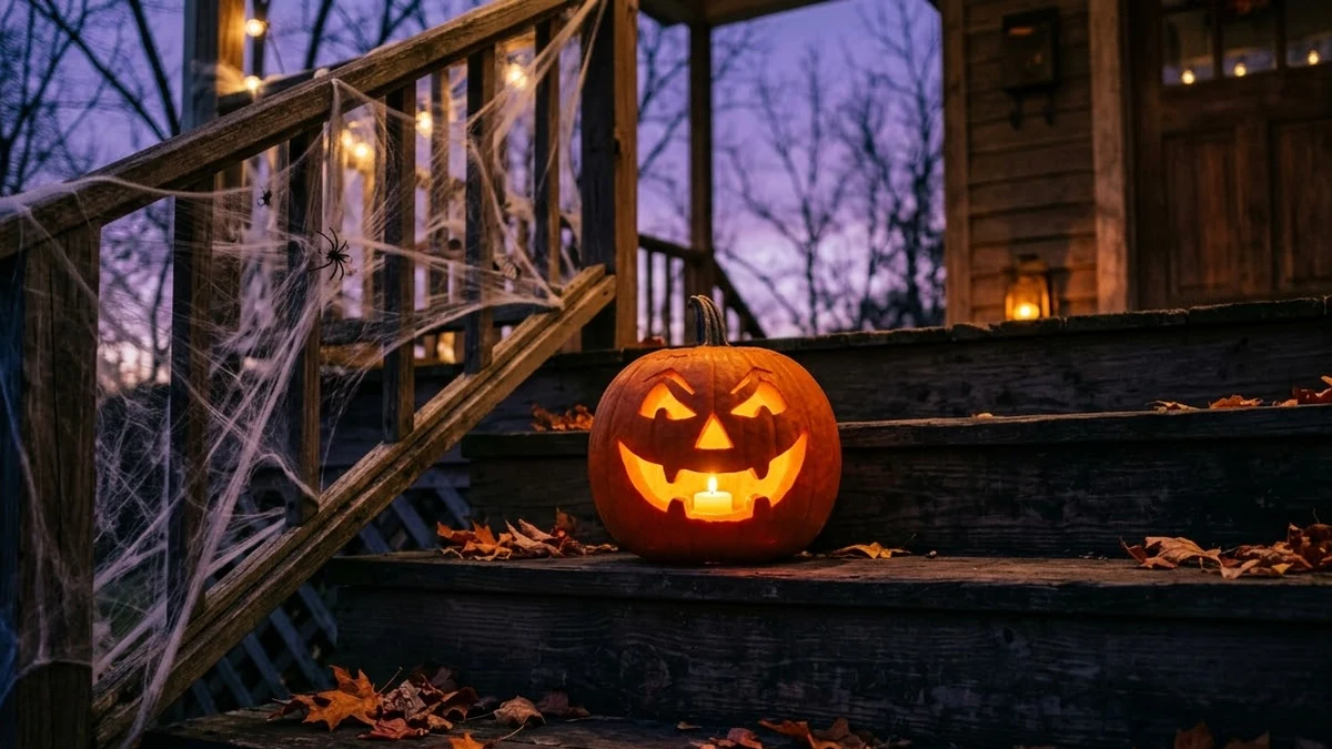 Example result: Halloween pumpkin glow