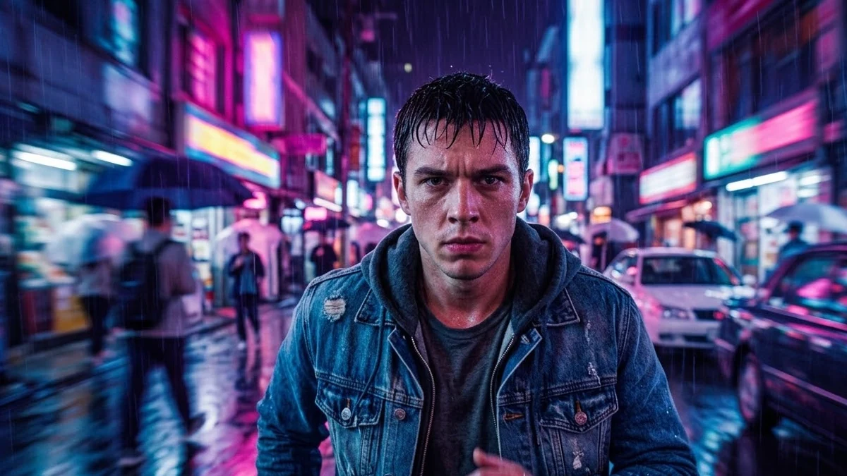 Example result: Snorricam run through the rain
