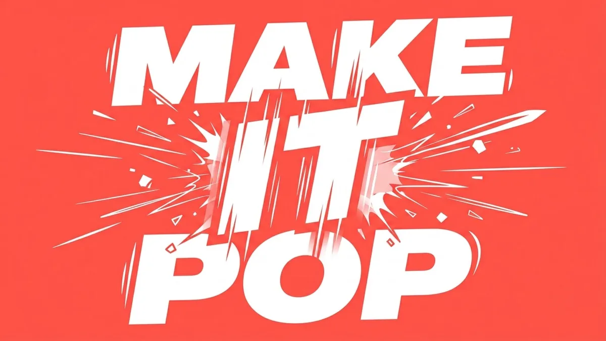 Example result: Kinetic typography intro