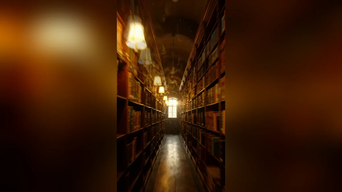 Example result: Dolly zoom down a library aisle