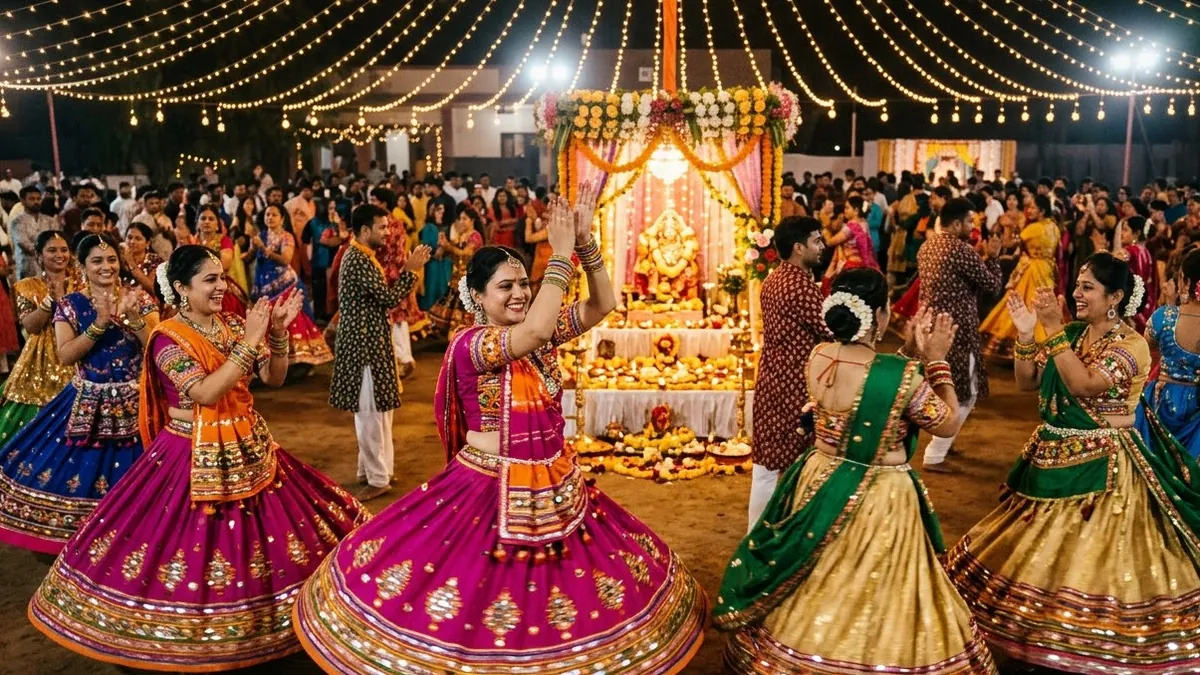 Example result: Navratri garba circle