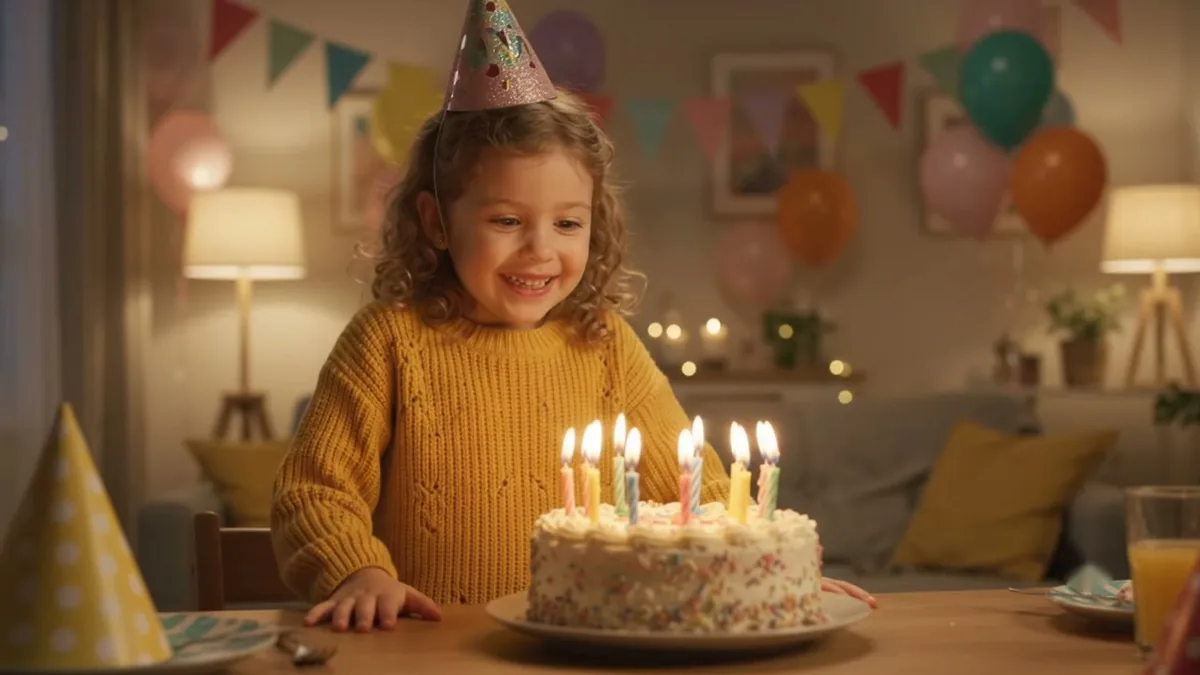 Example result: Birthday wish video from a photo