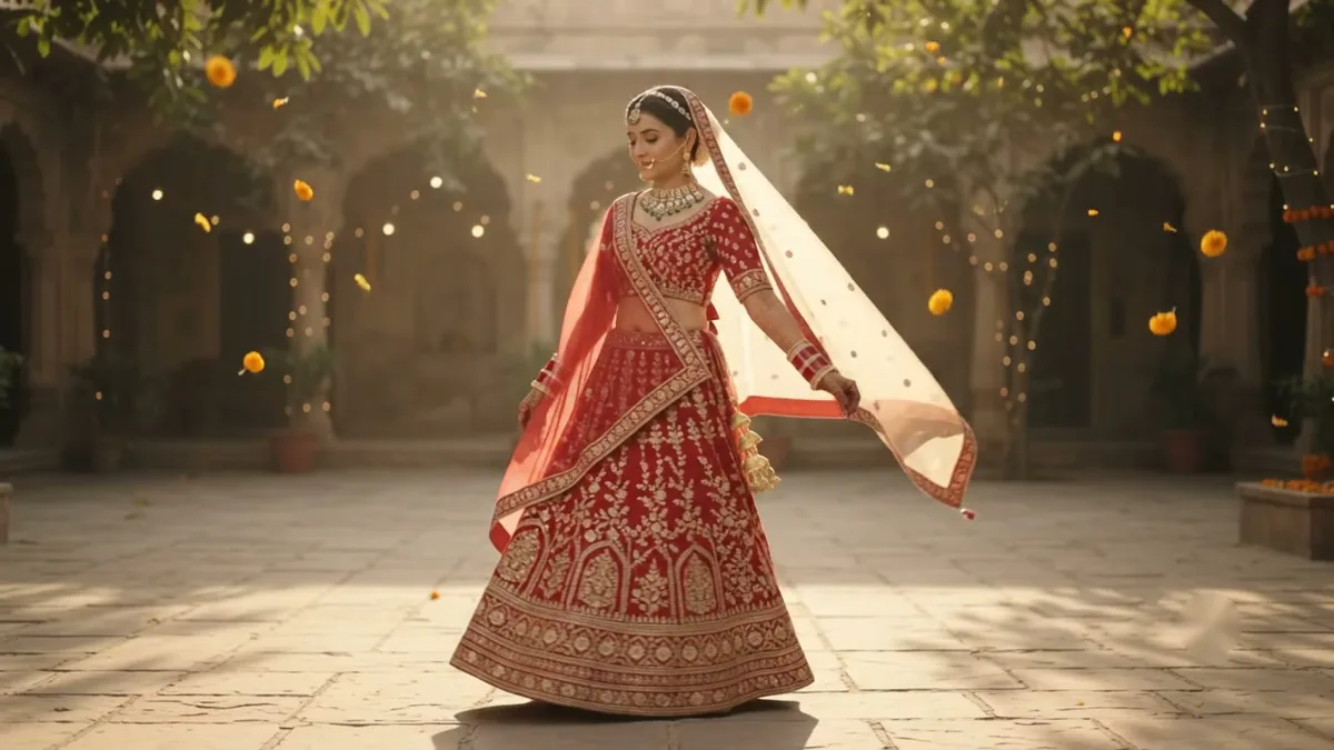 Example result: Wedding photo in cinematic slow motion