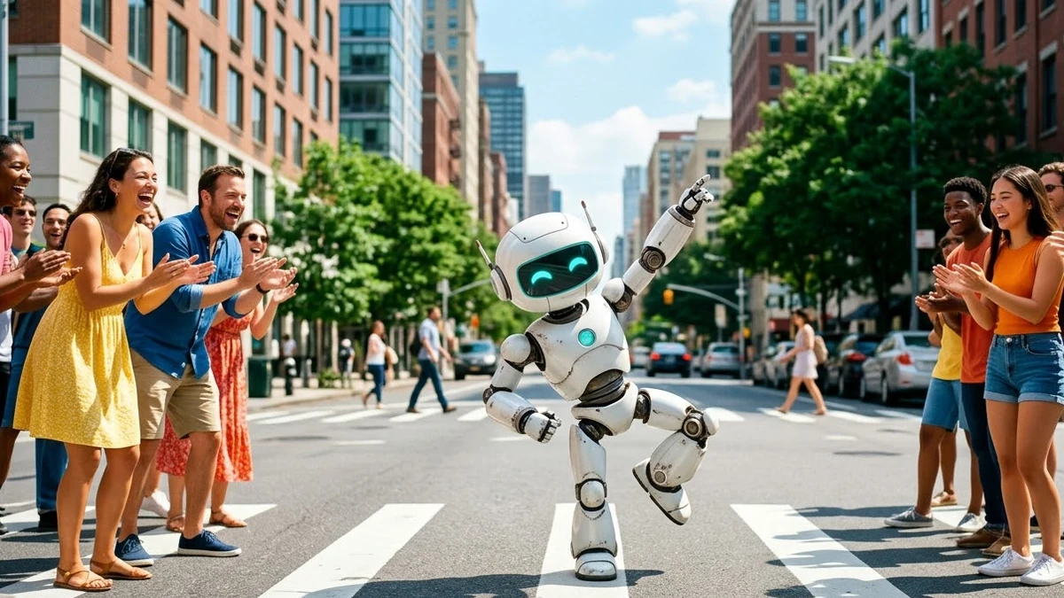 Example result: Robot dancing in the street