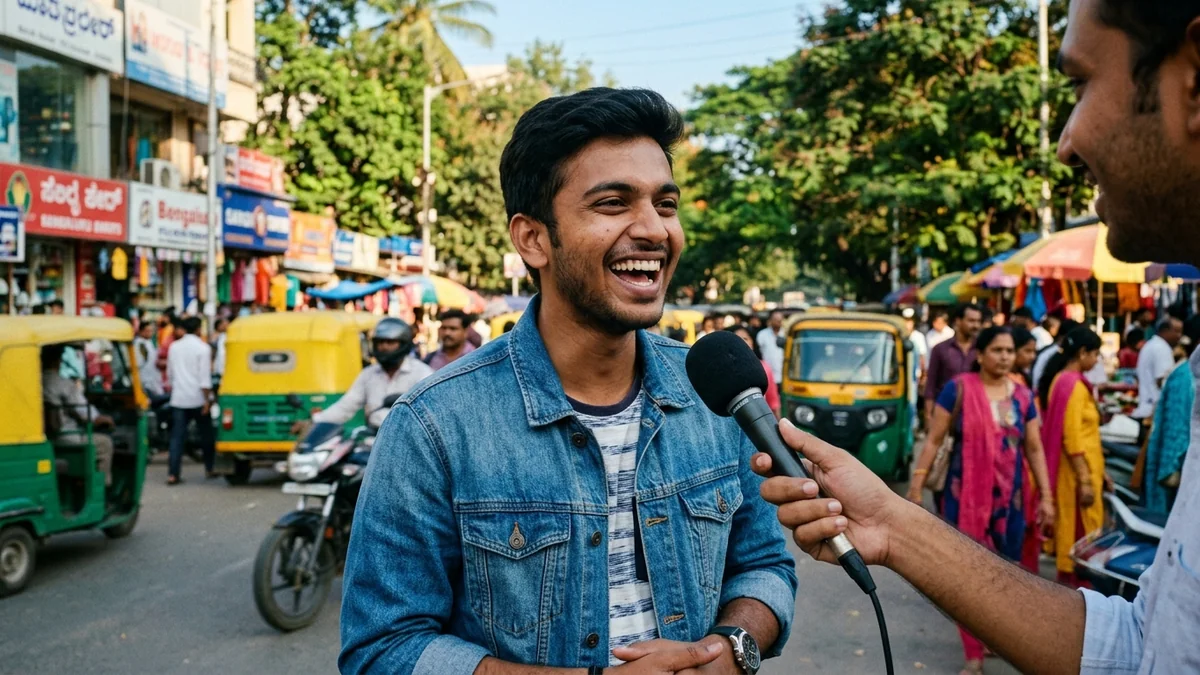 Example result: AI street interview (vox pop)